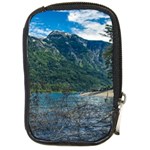 Beach At Los Alerces National Park, Chubut Province, Argentina Compact Camera Leather Case