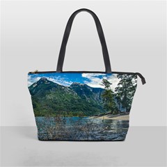 Beach At Los Alerces National Park, Chubut Province, Argentina Classic Shoulder Handbag from ArtsNow.com Front