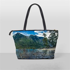 Beach At Los Alerces National Park, Chubut Province, Argentina Classic Shoulder Handbag from ArtsNow.com Back