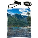 Beach At Los Alerces National Park, Chubut Province, Argentina Shoulder Sling Bag