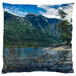 Beach At Los Alerces National Park, Chubut Province, Argentina Large Cushion Case (One Side)