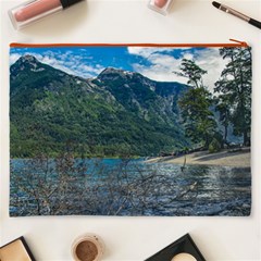 Beach At Los Alerces National Park, Chubut Province, Argentina Cosmetic Bag (XXXL) from ArtsNow.com Back