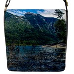 Beach At Los Alerces National Park, Chubut Province, Argentina Flap Closure Messenger Bag (S)