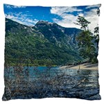 Beach At Los Alerces National Park, Chubut Province, Argentina Large Premium Plush Fleece Cushion Case (One Side)