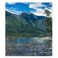 Beach At Los Alerces National Park, Chubut Province, Argentina Duvet Cover Double Side (King Size) from ArtsNow.com Front