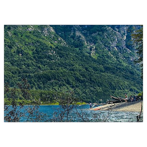 Beach At Los Alerces National Park, Chubut Province, Argentina Everyday Shoulder Bag with Pouch Bag from ArtsNow.com Zipper Tail