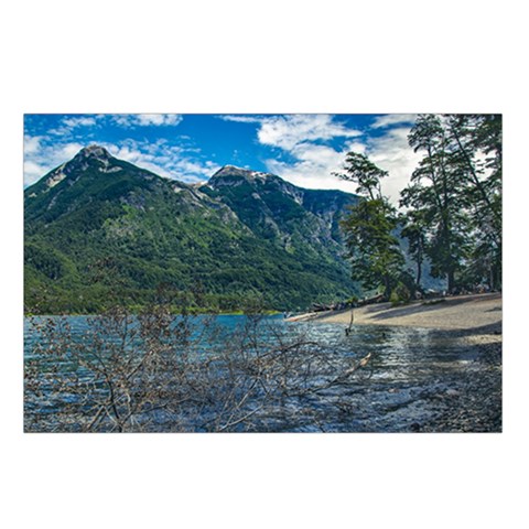 Beach At Los Alerces National Park, Chubut Province, Argentina Waist Pouch (Large) from ArtsNow.com Loop