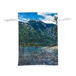 Beach At Los Alerces National Park, Chubut Province, Argentina Lightweight Drawstring Pouch (M)