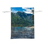 Beach At Los Alerces National Park, Chubut Province, Argentina Lightweight Drawstring Pouch (L)