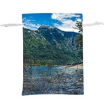 Beach At Los Alerces National Park, Chubut Province, Argentina Lightweight Drawstring Pouch (XL)