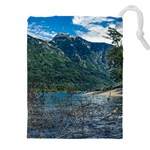 Beach At Los Alerces National Park, Chubut Province, Argentina Drawstring Pouch (5XL)