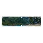 Beach At Los Alerces National Park, Chubut Province, Argentina Banner and Sign 4  x 1 