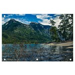 Beach At Los Alerces National Park, Chubut Province, Argentina Banner and Sign 6  x 4 