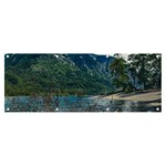 Beach At Los Alerces National Park, Chubut Province, Argentina Banner and Sign 8  x 3 