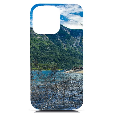 Beach At Los Alerces National Park, Chubut Province, Argentina iPhone 14 Pro Max Black UV Print PC Hardshell Case from ArtsNow.com Front