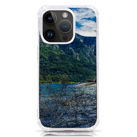 Beach At Los Alerces National Park, Chubut Province, Argentina iPhone 14 Pro TPU UV Print Case from ArtsNow.com Front