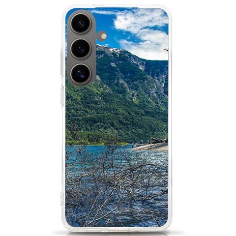 Beach At Los Alerces National Park, Chubut Province, Argentina Samsung Galaxy S24 Ultra 6.9 Inch TPU UV Case from ArtsNow.com Front