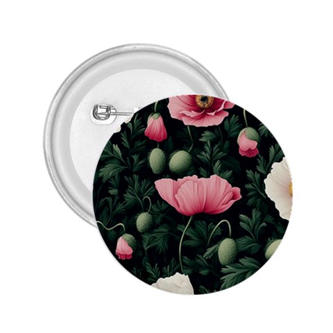 Poppy Flower Plant Petals Bloom 2.25  Buttons from ArtsNow.com Front