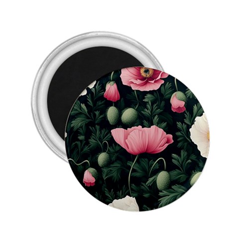 Poppy Flower Plant Petals Bloom 2.25  Magnets from ArtsNow.com Front