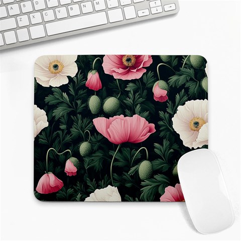 Poppy Flower Plant Petals Bloom Large Mousepad from ArtsNow.com Front