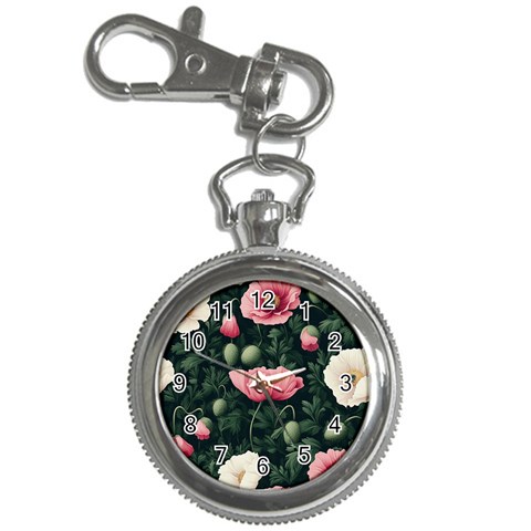 Poppy Flower Plant Petals Bloom Key Chain Watches from ArtsNow.com Front