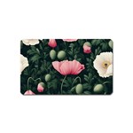 Poppy Flower Plant Petals Bloom Magnet (Name Card)