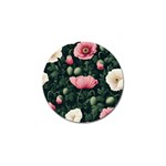 Poppy Flower Plant Petals Bloom Golf Ball Marker