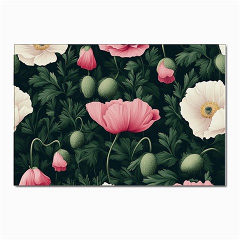 Poppy Flower Plant Petals Bloom Postcards 5  x 7  (Pkg of 10) from ArtsNow.com Front