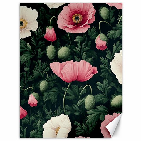 Poppy Flower Plant Petals Bloom Canvas 36  x 48  from ArtsNow.com 35.26 x46.15  Canvas - 1