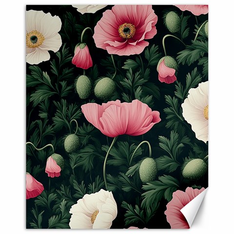 Poppy Flower Plant Petals Bloom Canvas 11  x 14  from ArtsNow.com 10.95 x13.48  Canvas - 1