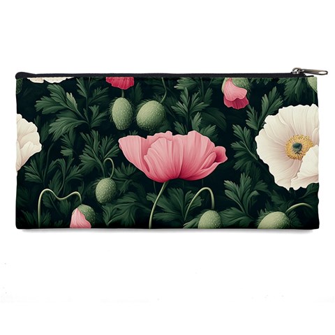 Poppy Flower Plant Petals Bloom Pencil Cases from ArtsNow.com Back