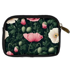 Poppy Flower Plant Petals Bloom Digital Camera Leather Case from ArtsNow.com Back