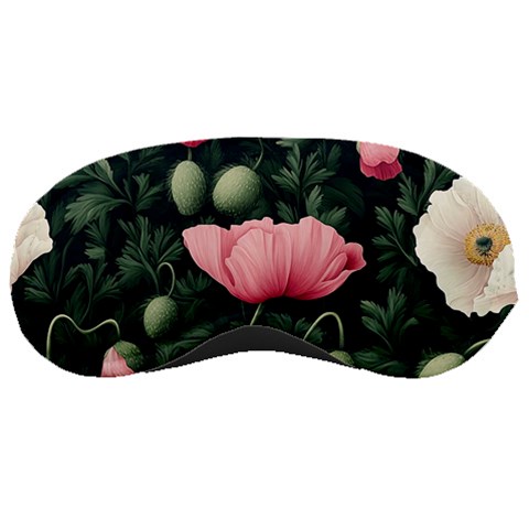 Poppy Flower Plant Petals Bloom Sleep Mask from ArtsNow.com Front