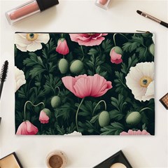 Poppy Flower Plant Petals Bloom Cosmetic Bag (XL) from ArtsNow.com Back