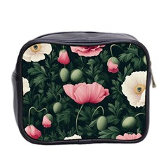 Poppy Flower Plant Petals Bloom Mini Toiletries Bag (Two Sides) from ArtsNow.com Back