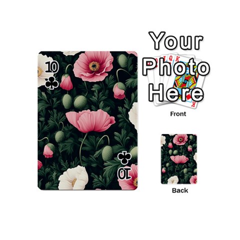 Poppy Flower Plant Petals Bloom Playing Cards 54 Designs (Mini) from ArtsNow.com Front - Club10