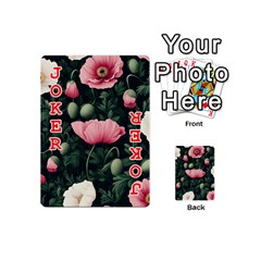 Poppy Flower Plant Petals Bloom Playing Cards 54 Designs (Mini) from ArtsNow.com Front - Joker2