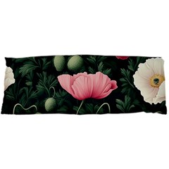 Poppy Flower Plant Petals Bloom 15 x40  Body Pillow Case Dakimakura (Two Sides) from ArtsNow.com Back