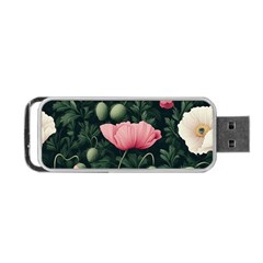 Poppy Flower Plant Petals Bloom Portable USB Flash (Two Sides) from ArtsNow.com Front