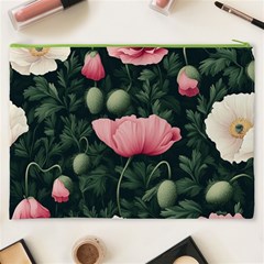 Poppy Flower Plant Petals Bloom Cosmetic Bag (XXXL) from ArtsNow.com Back