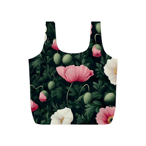 Poppy Flower Plant Petals Bloom Full Print Recycle Bag (S) from ArtsNow.com Front