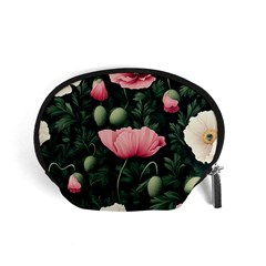 Poppy Flower Plant Petals Bloom Accessory Pouch (Small) from ArtsNow.com Front