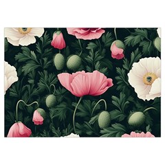 Poppy Flower Plant Petals Bloom 14 x22  Lumbar Throw Cushion Case (Two Sides) from ArtsNow.com Back