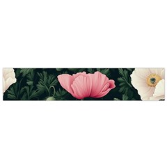 Poppy Flower Plant Petals Bloom Small Premium Plush Fleece Scarf from ArtsNow.com Front