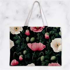 Poppy Flower Plant Petals Bloom Zipper Mini Tote Bag from ArtsNow.com Front