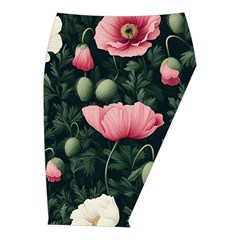 Poppy Flower Plant Petals Bloom Midi Wrap Pencil Skirt from ArtsNow.com  Front Right 