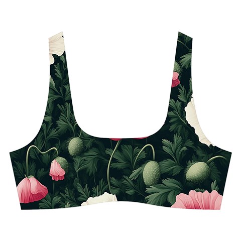 Poppy Flower Plant Petals Bloom Cross Back Hipster Bikini Set from ArtsNow.com Front