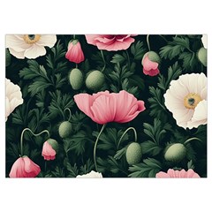 Poppy Flower Plant Petals Bloom Wristlet Pouch Bag (Small) from ArtsNow.com Belt Loop