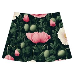 Poppy Flower Plant Petals Bloom Knee Front Skirt