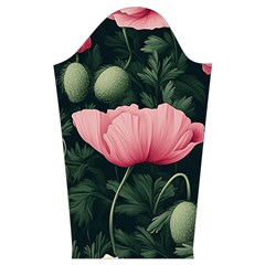 Poppy Flower Plant Petals Bloom Kids  Long Sleeve Velvet Lounge Robe from ArtsNow.com Sleeve Right